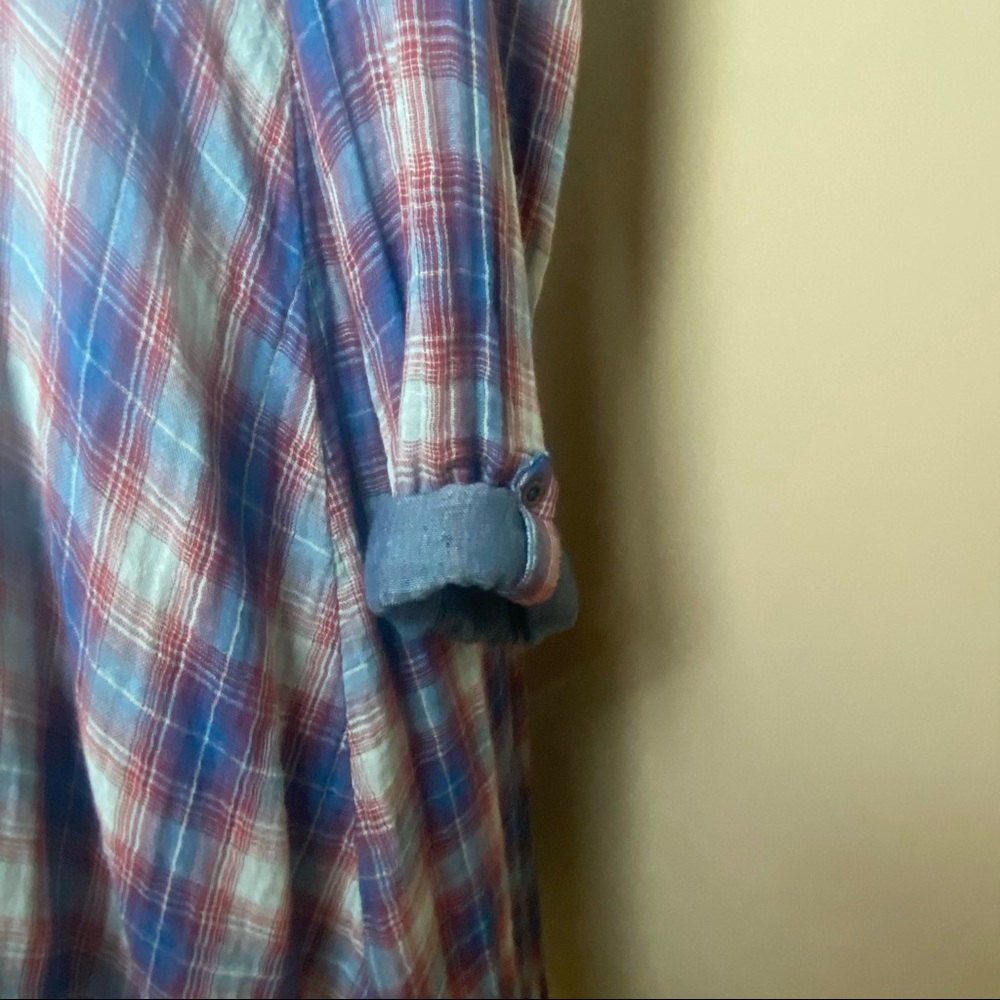 New Anthropologie Holding Horses Abita Western Plaid Shirt Dress XS - Picture 9 of 13